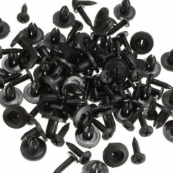 6mm - 50db 6mm / 8mm lyukú műanyag szegecsek autó bepattanós kapocs járműajtó klip rekesz univerzális rögzítő csattal