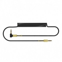 Fekete egyenes vonal - 3,5 mm-es jack audiokábel-csatlakozó 3,5 mm-es férfi-férfi audio Aux kábel autós fejhallgató