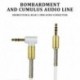 Fekete egyenes vonal - 3,5 mm-es jack audiokábel-csatlakozó 3,5 mm-es férfi-férfi audio Aux kábel autós fejhallgató