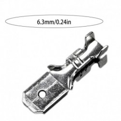arany 6.3mm 100db - Spade krimpelő terminálok 22-16 Awg 0,5mm2-1,5mm2 elektromos szigetelő hüvely huzal tekercselő