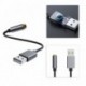 USB-A - 3,5 mm-es digitális audio adapter kábel Kábel számítógép HIFI hangkártya audio adapter USB fejhallgató 2-in1