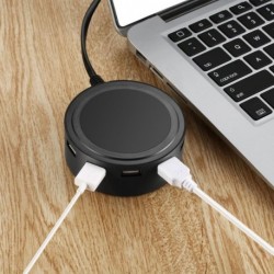 EU ezüst - BXD-12 hordozható 6 portos USB asztali töltő Intelligens azonosító tervezés Univerzális intelligens