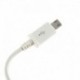 fehér - HotOriginal Micro Removable Micro USB 2.0 adatátviteli kábel adatkábeltöltőhöz Samsung Galaxy S3 S4 3.