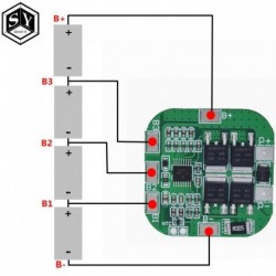 1PCS 4S 14,8V / 16,8V 20A csúcs li-ion BMS PCM akkumulátor védőlemez bms pcm lítium LicoO2 Limn2O4 18650 li akkumulátorhoz