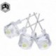 10PCS ÚJ F8 8mm 0.5W 3.0-3.2V szalmakalap LED fehér Szuper fényes LED lámpa széles látószögű átlátszó LED lámpa