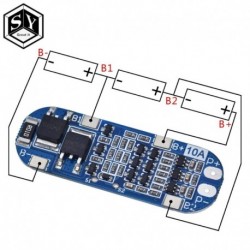 1db nagyszerű IT 3S 13A lítium-lítium akkumulátor 18650 töltő védőtábla 11.1V 12.6V
