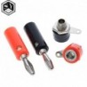 1set nagyszerű IT férfi és női J072 4 mm-es banán dugó dugó férfi és női csatlakozó behelyezéséhez