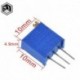 Ellenállás: 50 Ohm - 10db 3296W 3296 50 100 200 500 ohm 1K 2K 5K 10K 20K 50K 100K 200K 500K 1M ohm 103 100R 200R 500R Trimpot