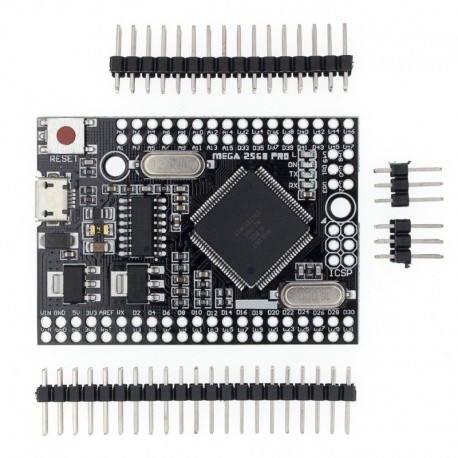MEGA2560 PRO - MEGA 2560 PRO beágyazott CH340G / ATMEGA2560-16AU chip dugós fejjel, kompatibilis az Arduino Mega2560 DIY