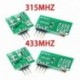 433MHZ - 10páros (20db) 315Mhz 433Mh RF vezeték nélküli adóegység és vevő készlet 5V DC vezeték nélküli Arduino