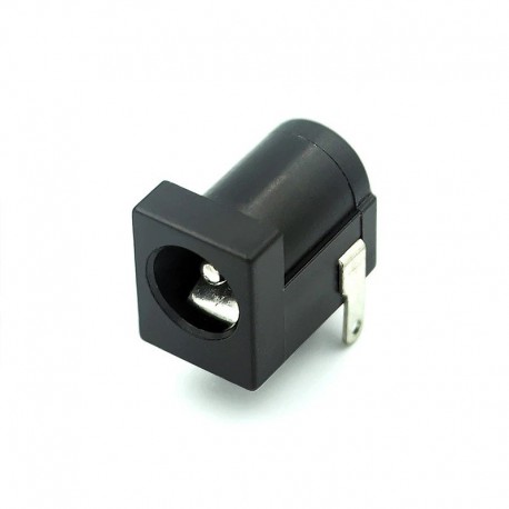 100 db DC-005 fekete DC tápcsatlakozó aljzat csatlakozó DC005 5,5 * 2,1 mm 2,1 aljzat Kerekítse a tűt