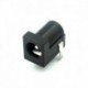 100 db DC-005 fekete DC tápcsatlakozó aljzat csatlakozó DC005 5,5 * 2,1 mm 2,1 aljzat Kerekítse a tűt