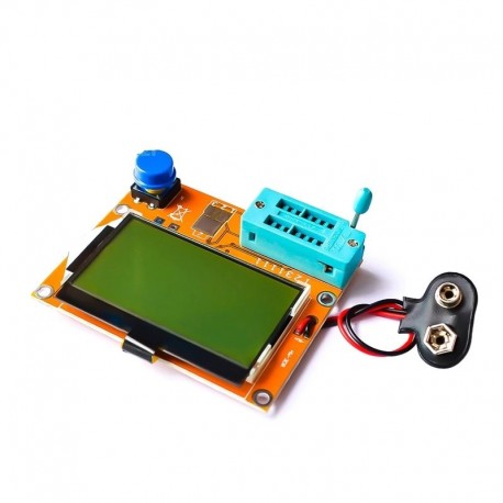 LCR-T4 12846 LCD M328 digitális tranzisztor teszter mérő háttérvilágítás dióda trióda kapacitás ESR mérő MOS / PNP