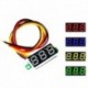 Sárga - 0,28 hüvelykes 2,5 V-40 V mini digitális voltmérő feszültségmérő mérő piros / kék / sárga / zöld LED