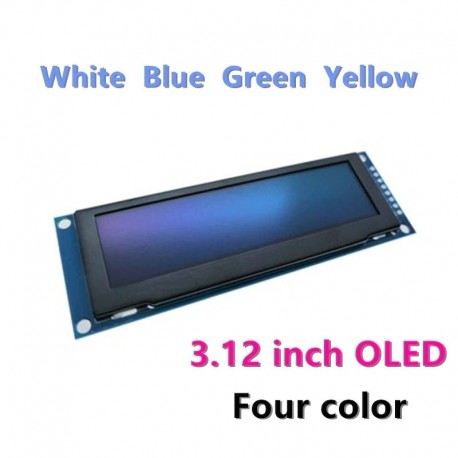 sárga - Valódi OLED kijelző 3,12 &quot 256 * 64 25664 pont grafikus LCD modul kijelző képernyő LCM képernyő SSD1322