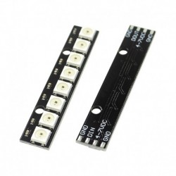 10db Stick 8 csatornás WS2812 5050 RGB LED-es lámpák, beépített színes vezérlésű fejlesztőkártya