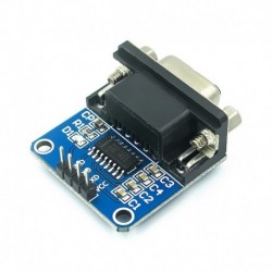 10db / tétel MAX3232 RS232 - TTL soros port átalakító modul DB9 csatlakozó MAX232