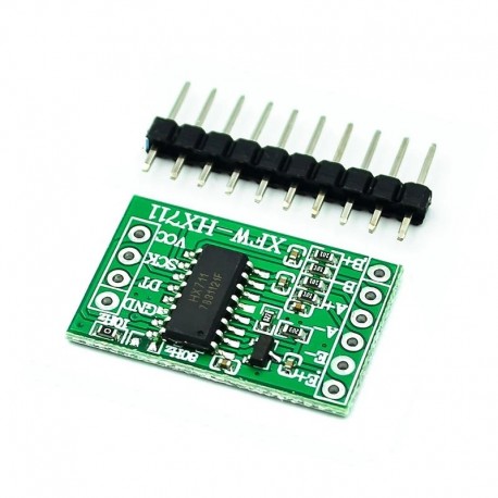 1PCS mini HX711 kétcsatornás 24 bites precíziós A / D modul nyomásérzékelő mikrovezérlő