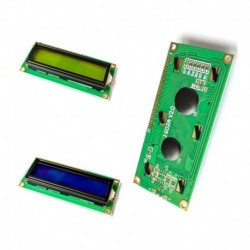 20db LCD1602 LCD monitor 16x2 karakteres LCD kijelző modul HD44780 vezérlő kék / sárga zöld képernyő fekete fény