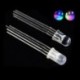 Diffúz katód - 100PCS 5 mm-es színes LED RGB piros / zöld / kék közös katód / anód Négy láb átlátszó / diffúz