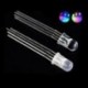 Diffúz katód - 100PCS 5 mm-es színes LED RGB piros / zöld / kék közös katód / anód Négy láb átlátszó / diffúz