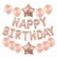 szám 0 - Rózsa arany esküvői születésnapi party léggömbök boldog születésnapot levél fólia léggömb baba zuhany