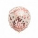 5db konfetti ballon - Rózsa arany konfetti ballonok fólia pezsgő csillag léggömb esküvői latex ballon globos BabyShower