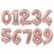 5db konfetti ballon - Rózsa arany konfetti ballonok fólia pezsgő csillag léggömb esküvői latex ballon globos BabyShower
