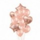 10db keverős léggömb - Rózsa arany konfetti ballonok fólia pezsgő csillag léggömb esküvői latex ballon globos