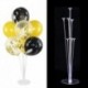 állvány és 7db ballon - 1 készlet lufi tartó oszlop állvány tartó matricák esküvői gyerekek születésnapi party baba