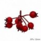D - Piros téma Mesterséges virág cseresznye porzó bogyók csomag DIY karácsonyi dekoráció esküvői torta ajándék doboz