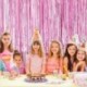 királykék - 2Pack Party háttér fémes fólia rojt talmi függöny felnőtt gyerekek születésnapi party esküvői