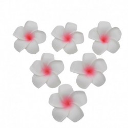H03 - 10db / tétel Plumeria hawaii PE hab Frangipani művirág fejdísz virág tojásvirág esküvői dekoráció party