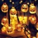 Stílus6 - 10LED Halloween tök pók denevér koponya húrlámpák lámpa DIY függő horror Halloween dekoráció otthoni