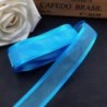 T09 - 5M 25 mm-es szatén élű organza szalag esküvői party dekorációhoz Kézzel készített szalag ajándékcsomagolás