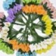 narancs - 36db Mini PE Calla Lily művirág csokor többszínű rózsa esküvői party virág dekoráció scrapbooking hamis