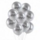 Arany - 10db 12 hüvelykes boldog születésnapot nyomtatott króm metál latex lufi hélium fém globos gyerekek születésnapi