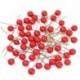 ezüst - 50db mini művirág vörös cseresznye porzó bogyók karácsonyi dekoráció dísz esküvői ajándék doboz koszorúk
