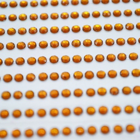 sötét kávé - 1040db / készlet 3 mm-es barkács öntapadó matrica telefon PC Art Bling kristály akril strasszos