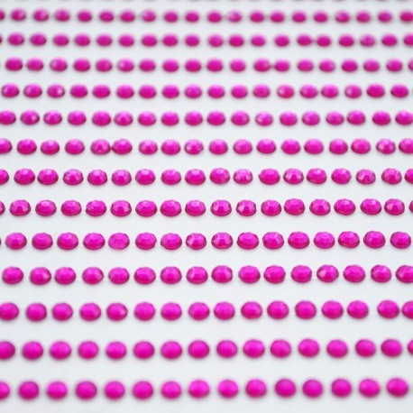 rózsavörös - 1040db / készlet 3 mm-es barkács öntapadó matrica telefon PC Art Bling kristály akril strasszos