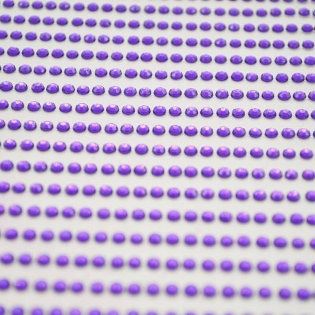 Sötét lila - 1040db / készlet 3 mm-es barkács öntapadó matrica telefon PC Art Bling kristály akril strasszos scrapbooking