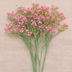 rózsaszín - 3Bunches 90Heads Babák Mesterséges virágok műanyag Gypsophila DIY virágcsokrok elrendezése Esküvői