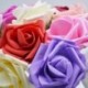 pezsgő - 10Heads 8cm otthoni dekoratív mesterséges rózsavirág esküvői menyasszonyi csokor DIY PE hab virág otthoni
