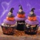 Stílus4 - 12db Halloween Cupcake Wrapper sütőpohár üreges papír torta burkoló boszorkány Spiderweb Castle Halloween
