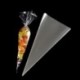 25x13cm - 50db / tétel Átlátszó műanyag zacskók Candy Popcorn Cookie Packaging Cellophane Bag karácsonyi esküvői
