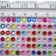 rózsavörös - 900db / készlet 4 mm-es barkács öntapadó matrica telefon PC Art Bling kristály akril strasszos scrapbooking