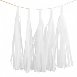 fehér - 5db 14 hüvelykes arany ezüst szövetpapír bojt karácsonyi dekoráció születésnapi barkácsfüggő garland