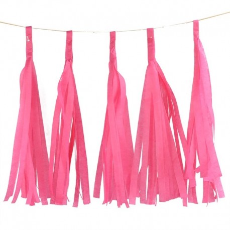 fukszia - 5db 14 hüvelykes arany ezüst szövetpapír bojt karácsonyi dekoráció születésnapi barkácsfüggő garland