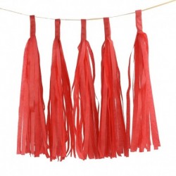 piros - 5db 14 hüvelykes arany ezüst szövetpapír bojt karácsonyi dekoráció születésnapi barkácsfüggő garland