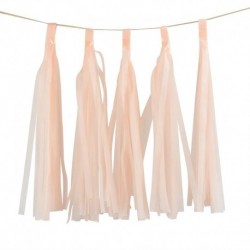 őszibarack - 5db 14 hüvelykes arany ezüst szövetpapír bojt karácsonyi dekoráció születésnapi barkácsfüggő garland